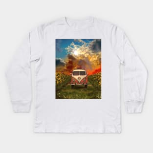 sunflowers Kids Long Sleeve T-Shirt